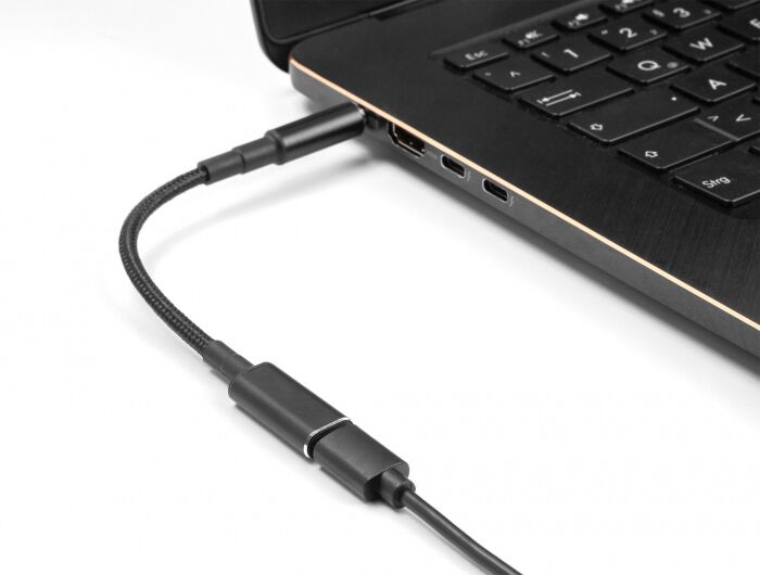 POWERTECH καλώδιο τροφοδοσίας CAB-UC067, USB-C σε IBM 7.9x5.5mm, μαύρο - Image 2