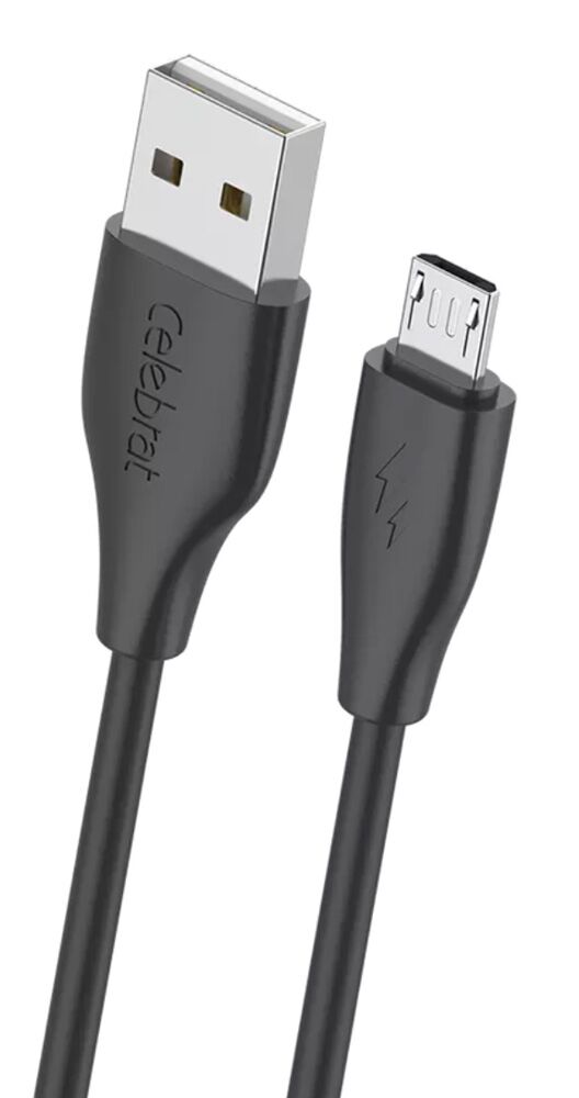 CELEBRAT καλώδιο micro USB σε USB CB-31, 3A, 480Mbps, 1m, μαύρο