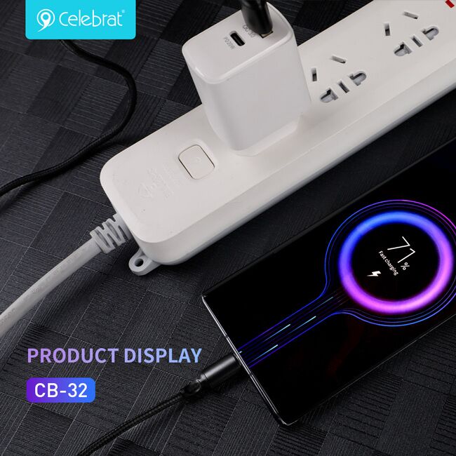 CELEBRAT καλώδιο Lightning σε USB CB-32, 2.4A, 1m, μαύρο - Image 2