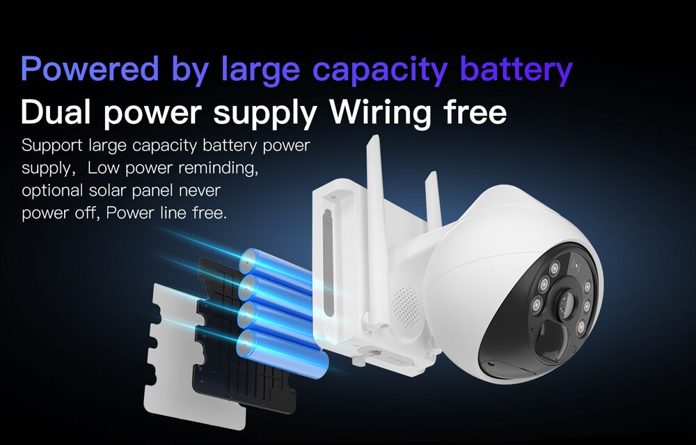 VSTARCAM smart ηλιακή κάμερα CB69, 10000mAh, IP66, 3MP, WiFi, PTZ - Image 9
