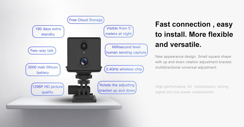VSTARCAM smart κάμερα CB75, 3MP, 4G, 3000mAh, SD - Image 8