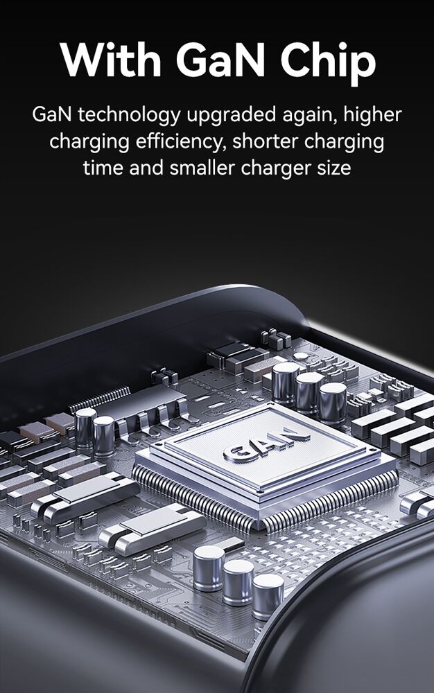 USAMS φορτιστής τοίχου CC263, USB & USB-C, 30W, GaN, μαύρος - Image 6