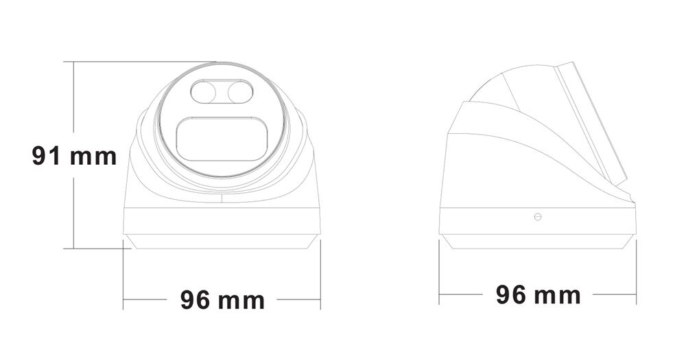 LONGSE IP κάμερα CMSBFG400WH, 4MP, 2.8mm, αδιάβροχη IP67, PoE - Image 3