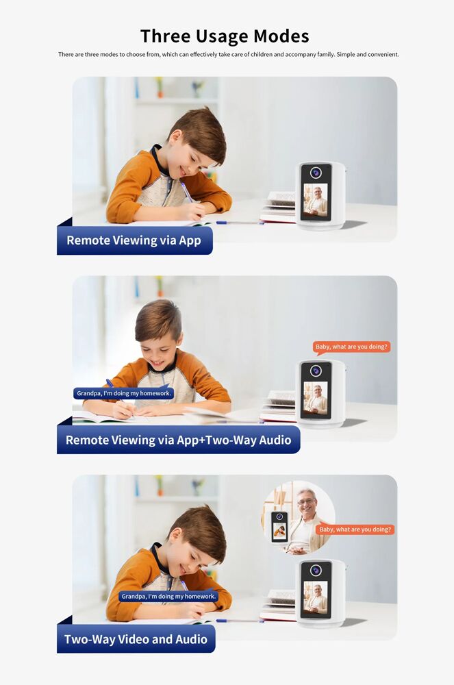 VSTARCAM smart κάμερα CV331S με οθόνη, 3MP, WiFi, 2000mAh, SD - Image 8