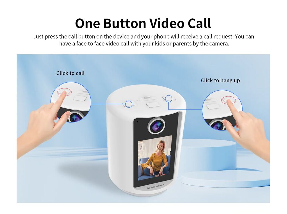 VSTARCAM smart κάμερα CV331S με οθόνη, 3MP, WiFi, 2000mAh, SD - Image 9