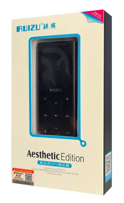 RUIZU MP3 player D29 με ηχείο, 1.8", 16GB, BT, ελληνικό μενού, μαύρο - Image 4