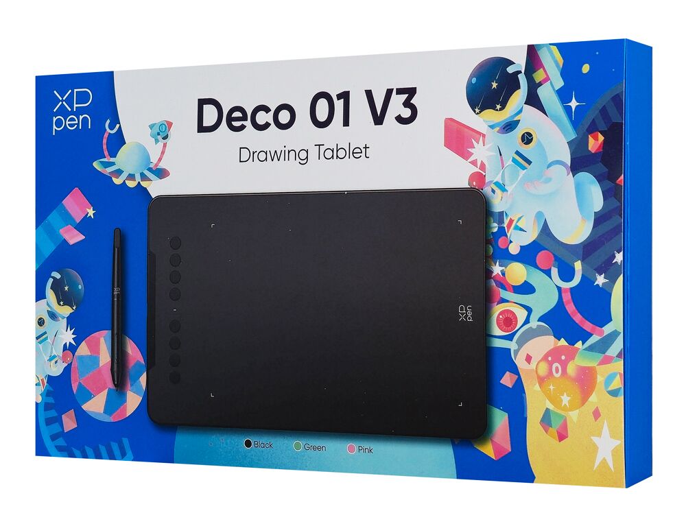 XP-PEN ταμπλέτα σχεδίασης με γραφίδα Deco 01 V3, 254x158.7mm, μαύρο - Image 9
