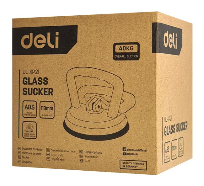 DELI βεντούζα τζαμιών DL-XP21 με ικανότητα συγκράτησης 40kg, μονή, 118mm - Image 5