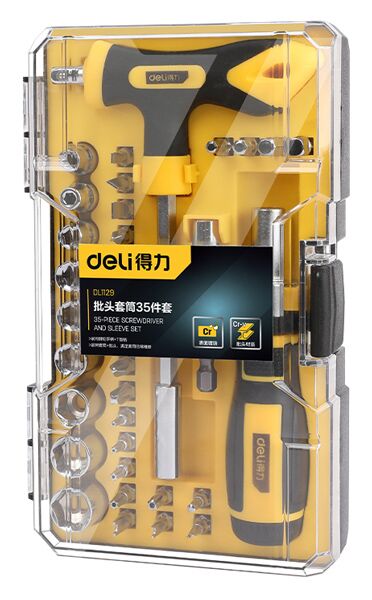 DELI σετ κατσαβίδια ακριβείας DL1129, 35τμχ