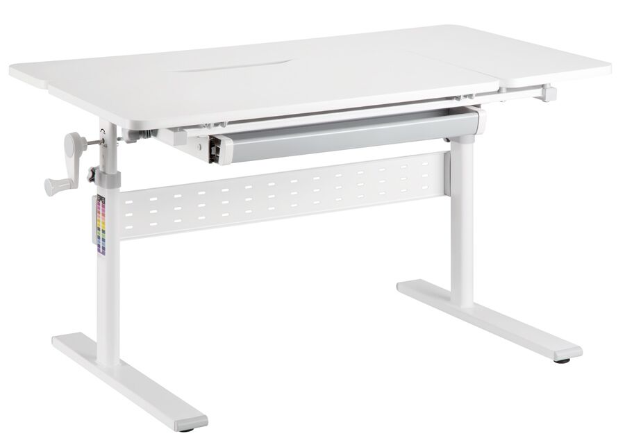 BRATECK παιδικό γραφείο E603, ρυθμιζόμενο, 100x60x54~76cm, λευκό