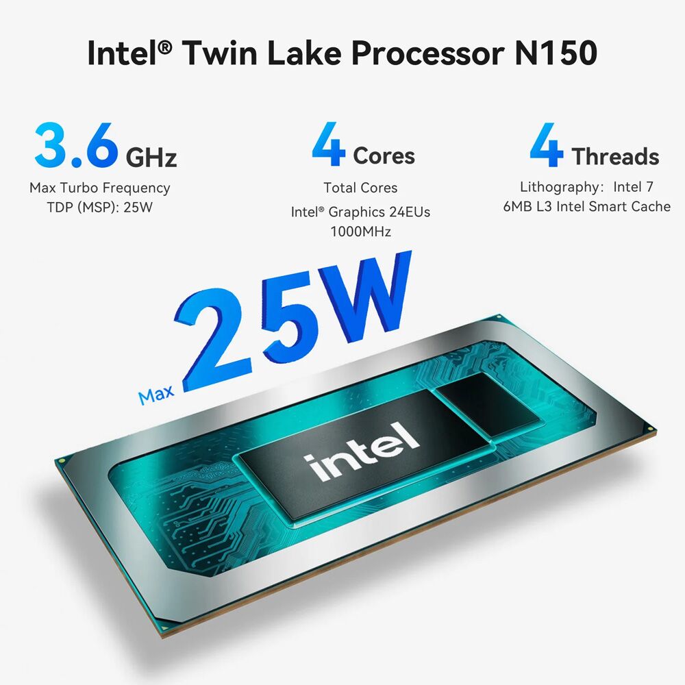 BEELINK mini PC EQ14, Intel N150, 16GB, 500GB M.2, Windows 11 Pro - Image 10