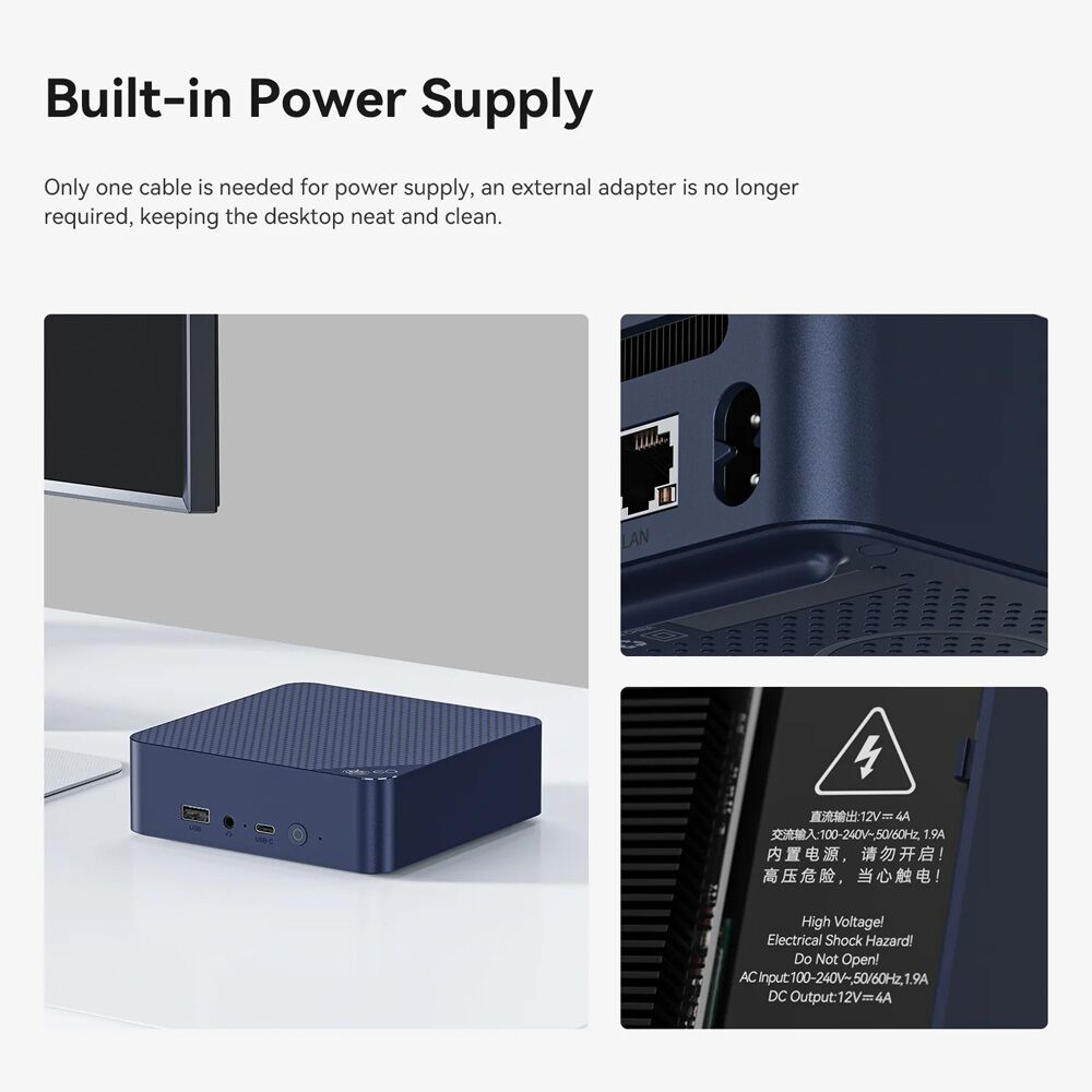 BEELINK mini PC EQ14, Intel N150, 16GB, 500GB M.2, Windows 11 Pro - Image 14