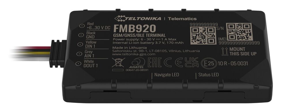TELTONIKA GPS Tracker αυτοκινήτου FMB920, GSM/GPRS/GNSS, Bluetooth - Image 3