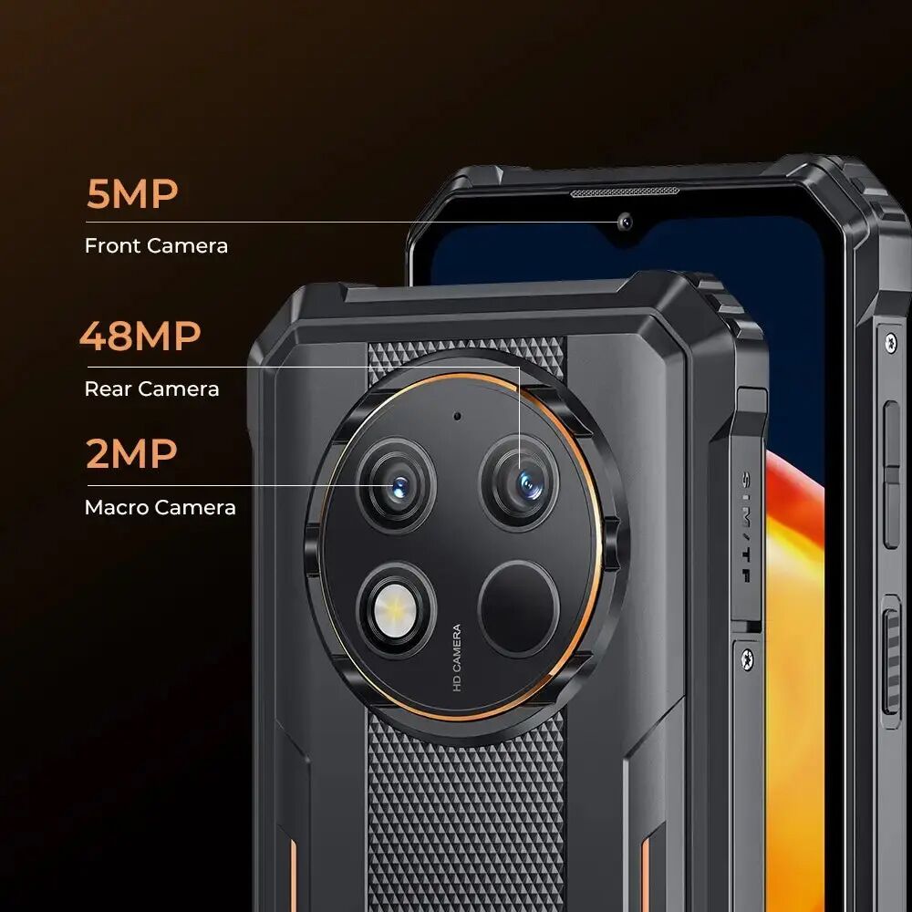 OUKITEL smartphone G1, 6.52", 6/256GB, 10600mAh, IP68/IP69K/MIL-STD-810H, μαύρο - Image 4