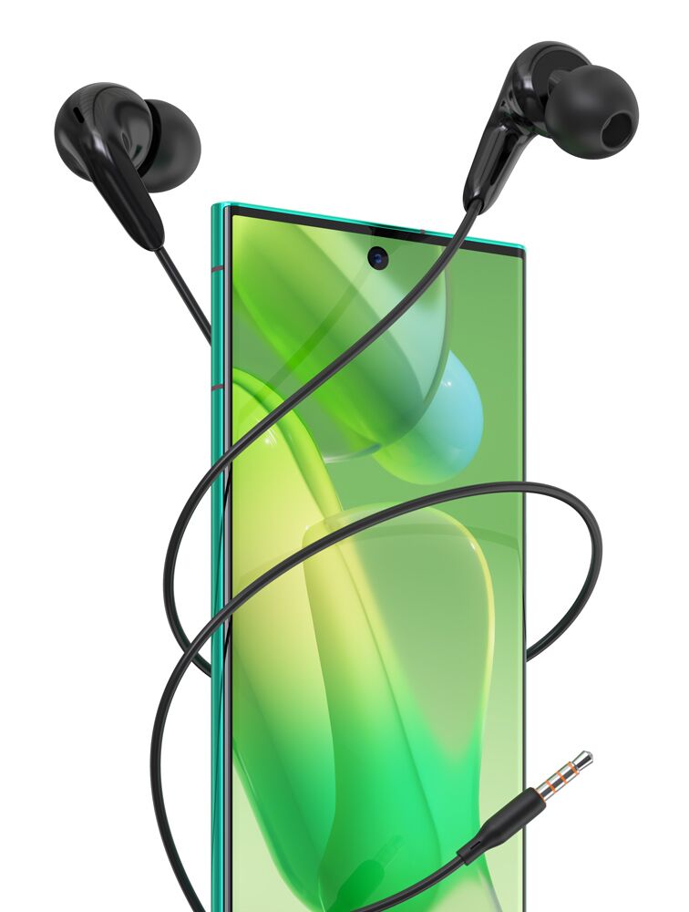 CELEBRAT earphones με μικρόφωνο G26, 3.5mm σύνδεση, Φ10mm, 1.2m, μαύρα - Image 2