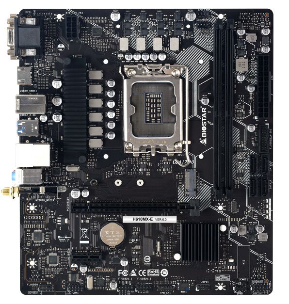 BIOSTAR μητρική H610MX-E, 2x DDR4, s1700, USB 3.2, uATX, GbE, Ver. 6.0 - Image 3