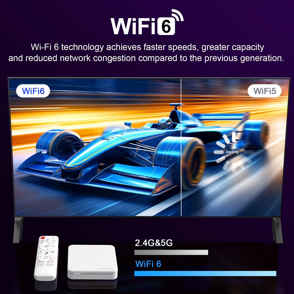 H96 MAX TV Box H313, 4K, 2/16GB, WiFi 6, Bluetooth, Android 14 - Image 5
