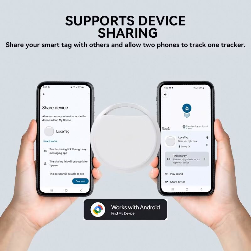 HAVEDEER smart tag ACCUTAG για Android συσκευές, Bluetooth tracker, λευκό - Image 4