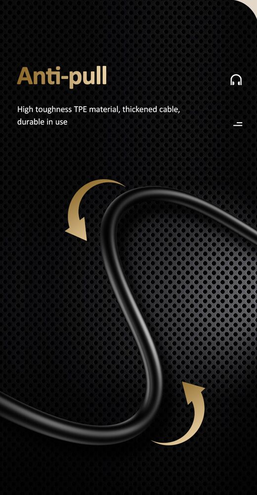 USAMS earphones με μικρόφωνο US-SJ482, USB-C, Φ10mm, 1.2m, πράσινα - Image 4