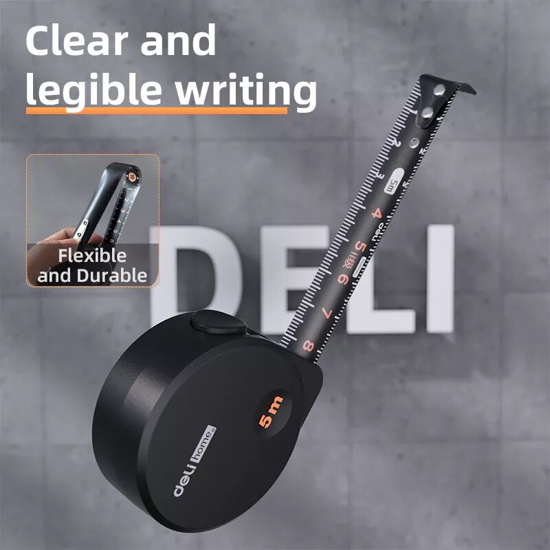 DELI μέτρο HT8519 με αυτόματη επαναφορά & κλείδωμα, 19mm x 5m - Image 2