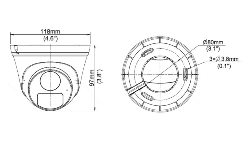 UNIARCH IP κάμερα IPC-T122-APF28, 2.8mm, 2MP, IP67, PoE, IR έως 30m - Image 3