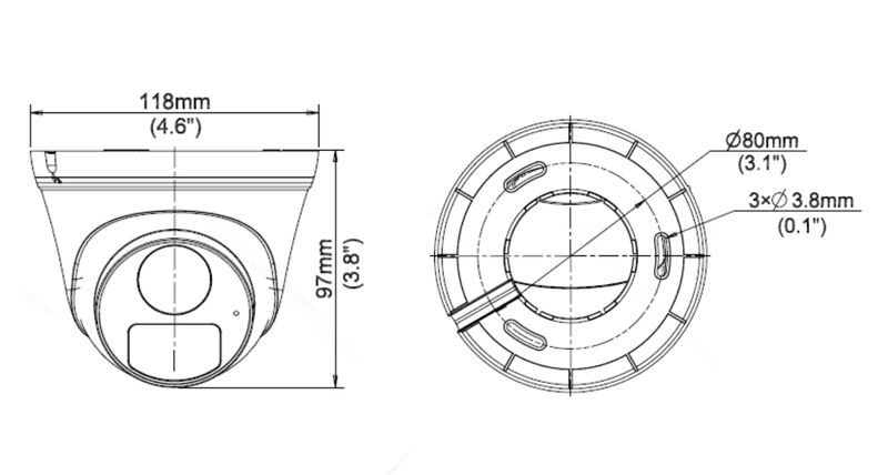 UNIARCH IP κάμερα IPC-T125-APF28, 2.8mm, 5MP, IP67, PoE, IR έως 30m - Image 3