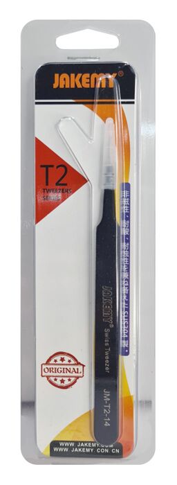 JAKEMY τσιμπίδα JM-T2-14, ανοξείδωτη, SUS304, 125mm, ίσια - Image 2