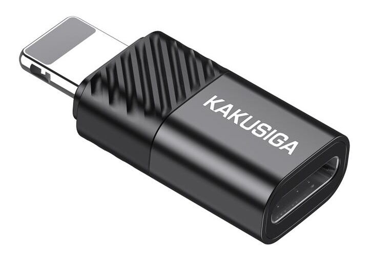 KAKUSIGA αντάπτορας Lightning σε USB-C KSC-1408, 480Mbps, 2A, μαύρος - Image 3