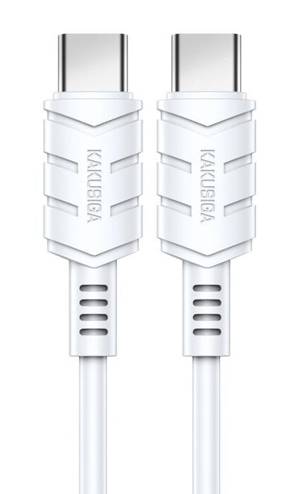 KAKUSIGA καλώδιο USB-C σε USB-C KSC-710, 60W, 480Mbps, 1.2m, λευκό