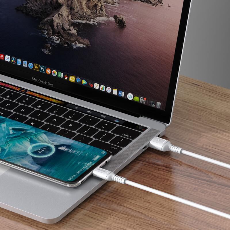 KAKUSIGA καλώδιο micro USB σε USB KSC-805, 2.4A, 480Mbps, 1m, μαύρο - Image 2