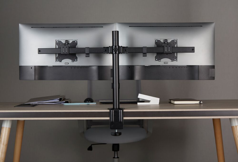 BRATECK βάση γραφείου για 2x οθόνες LDT57-C02, 17-32", έως 9kg - Image 3