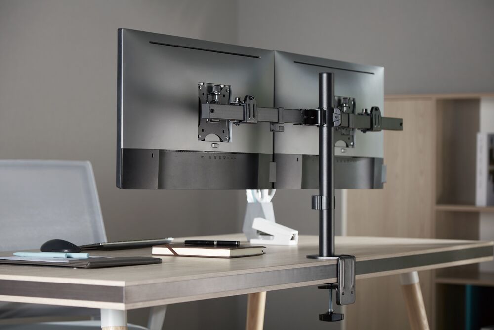 BRATECK βάση γραφείου για 2x οθόνες LDT57-C02, 17-32", έως 9kg - Image 2