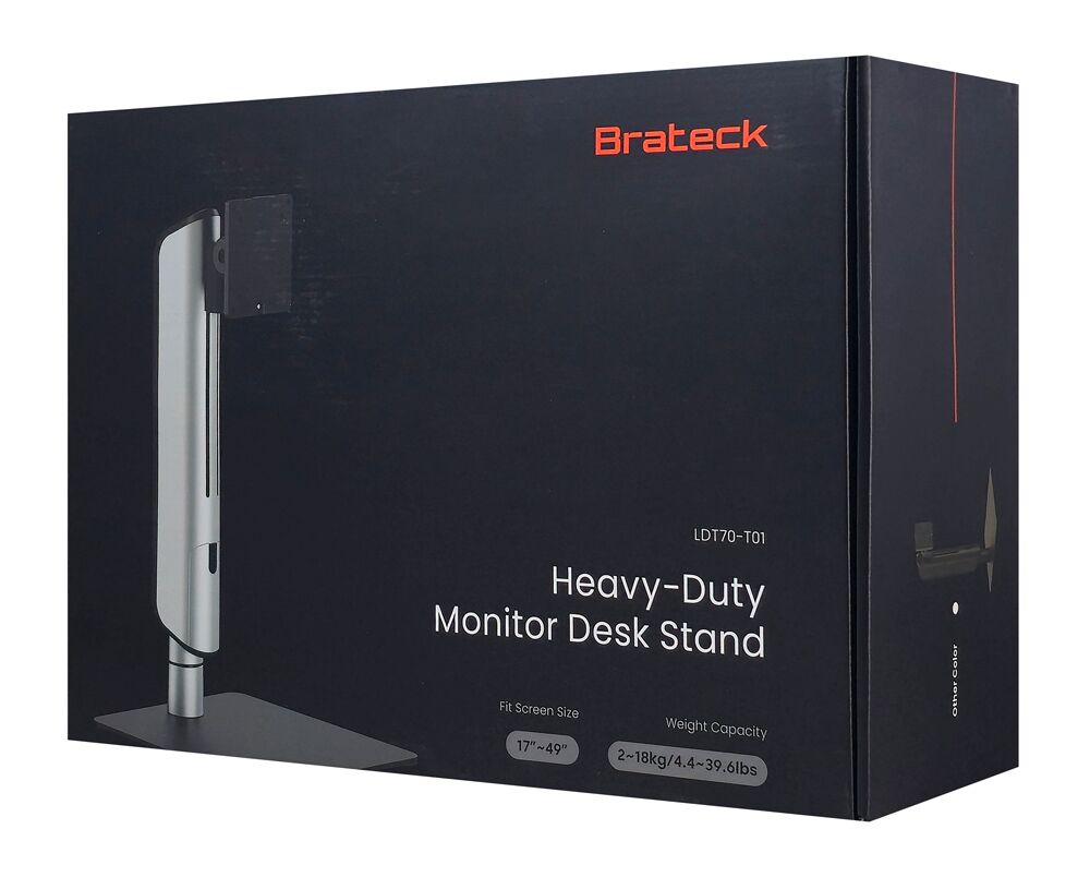 BRATECK βάση γραφείου οθόνης LDT70-T01, 17-49", έως 18kg, heavy duty - Image 8