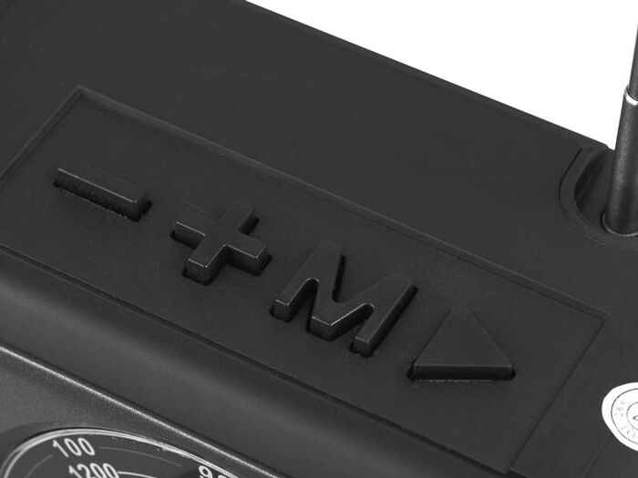 CMIK φορητό ραδιόφωνο & ηχείο MK-101, ηλιακό, BT/USB/TF/AUX, μαύρο - Image 2