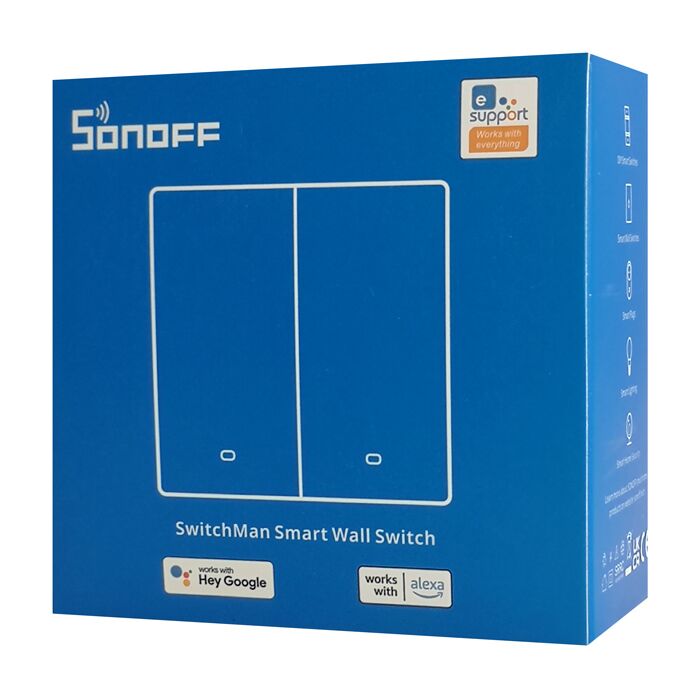 SONOFF smart διακόπτης M5-2C-86, διπλός, WiFi, γκρι - Image 7