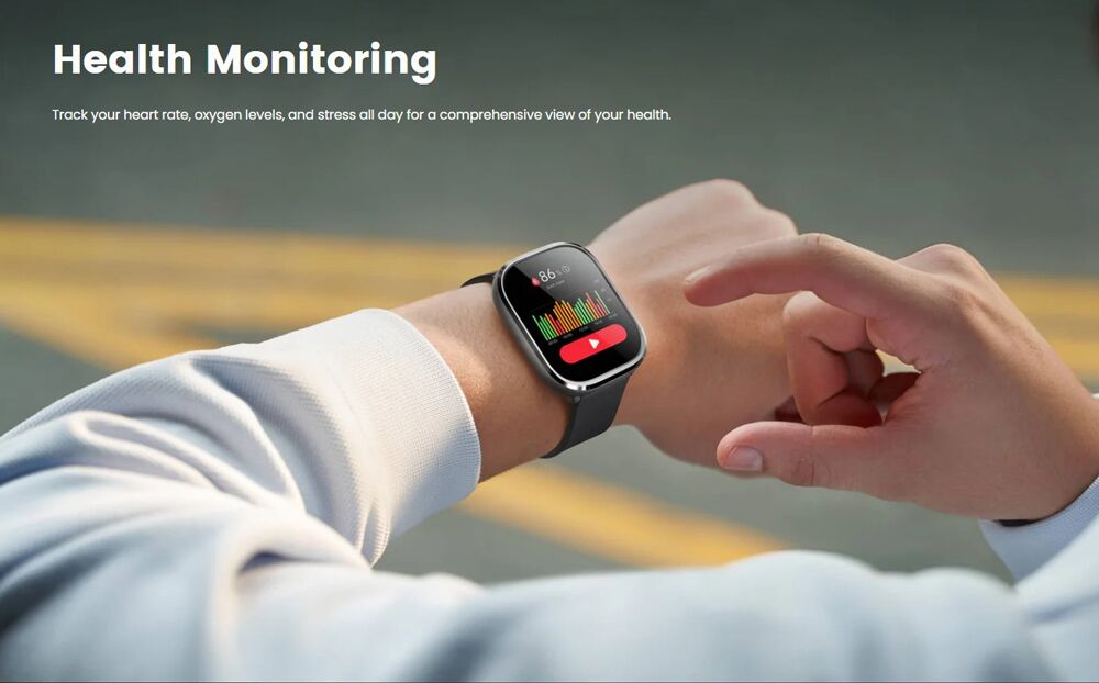 MIBRO smartwatch C4, heart rate, 2.01" TFT, 2 ATM, γκρι - Image 7