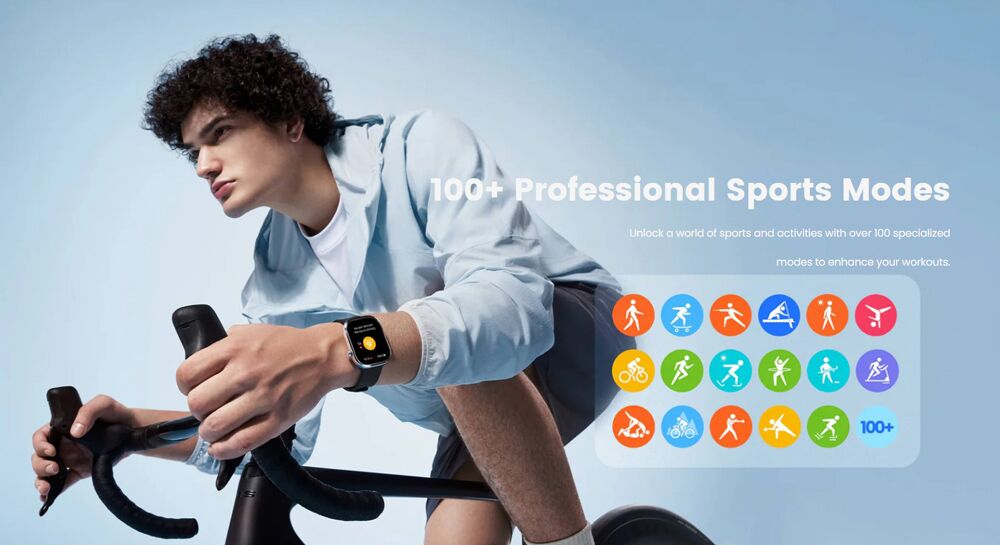 MIBRO smartwatch C4, heart rate, 2.01" TFT, 2 ATM, γκρι - Image 9