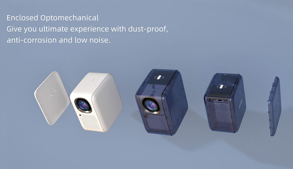 MECOOL smart βιντεοπροβολέας KP2, 1080p FHD, 600 ANSI, Wi-Fi, λευκός - Image 4