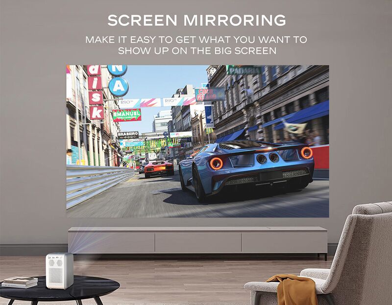 MECOOL smart βιντεοπροβολέας KP2, 1080p FHD, 600 ANSI, Wi-Fi, λευκός - Image 9