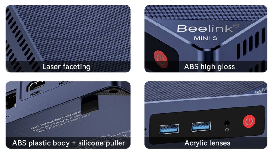 BEELINK mini PC MINI S12, Intel CPU N95, 16GB, 500GB SSD, Windows 11 Pro - Image 6