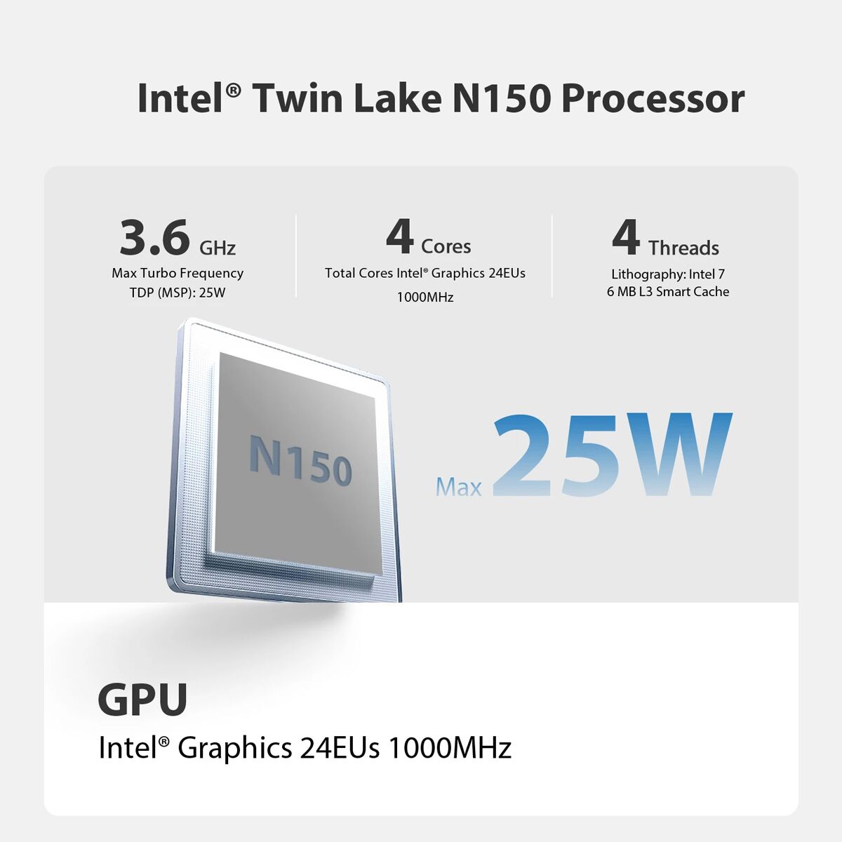 BEELINK mini PC Mini S13, Intel N150, 16GB, 512GB M.2, Windows 11 Pro - Image 3