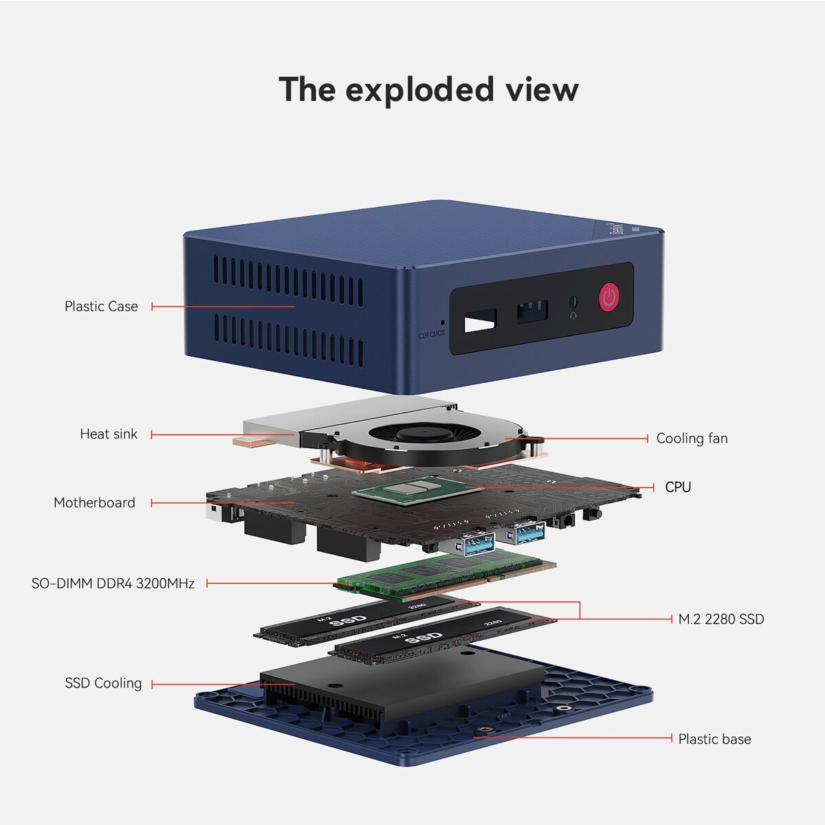 BEELINK mini PC Mini S13, Intel N150, 16GB, 512GB M.2, Windows 11 Pro - Image 8