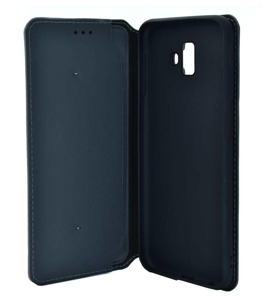 POWERTECH Θήκη Slim Leather για Samsung J6 Plus 2018, γκρι - Image 3