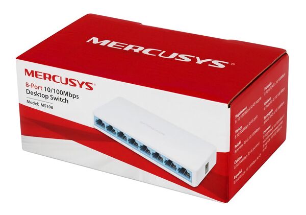 MERCUSYS Desktop Switch MS108, 8x 10/100 Mbps, Ver. 2 - Image 5