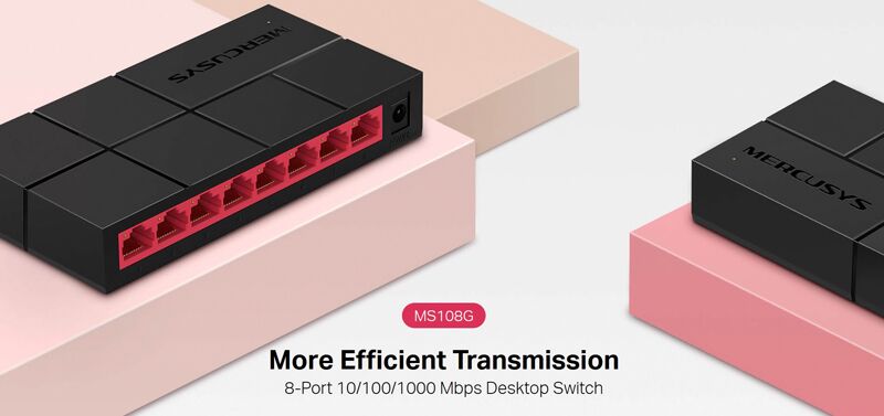 MERCUSYS Desktop Switch MS108G, 8x 10/100/1000 Mbps, Ver. 1 - Image 5