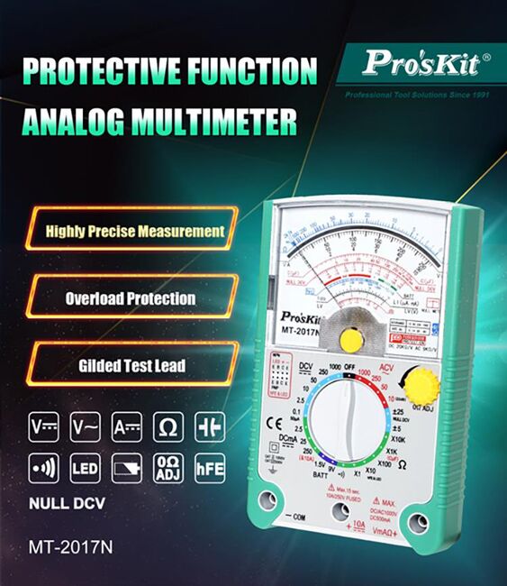 PROSKIT αναλογικό πολύμετρο MT-2017N, DCV, ACV - Image 2