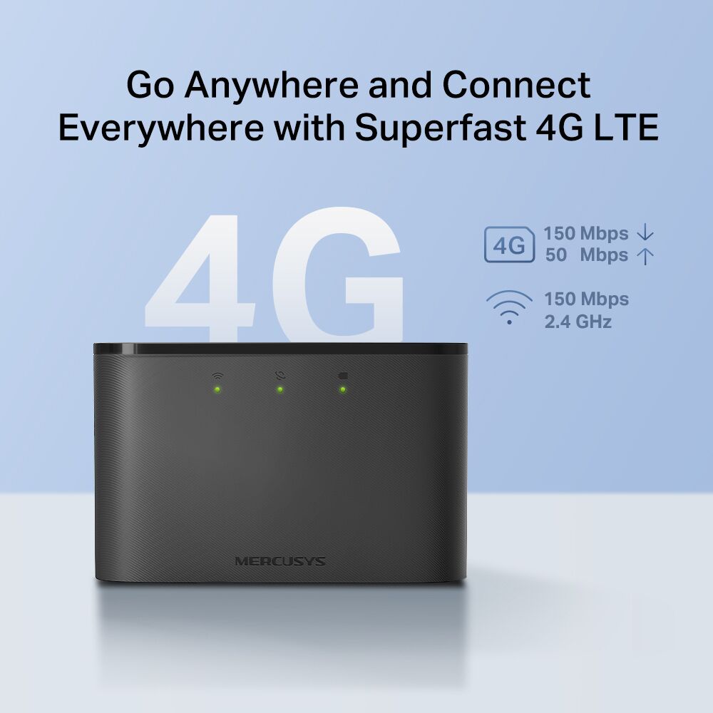 MERCUSYS router MT110, 4G LTE, WiFi 150 Mbps, 2200mAh, Ver. 2.0 - Image 2