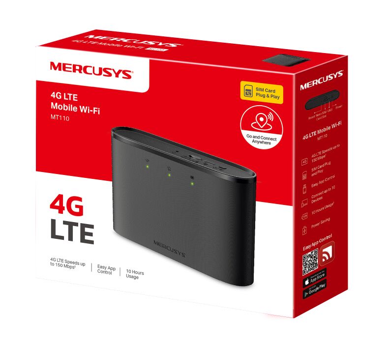 MERCUSYS router MT110, 4G LTE, WiFi 150 Mbps, 2200mAh, Ver. 2.0 - Image 9