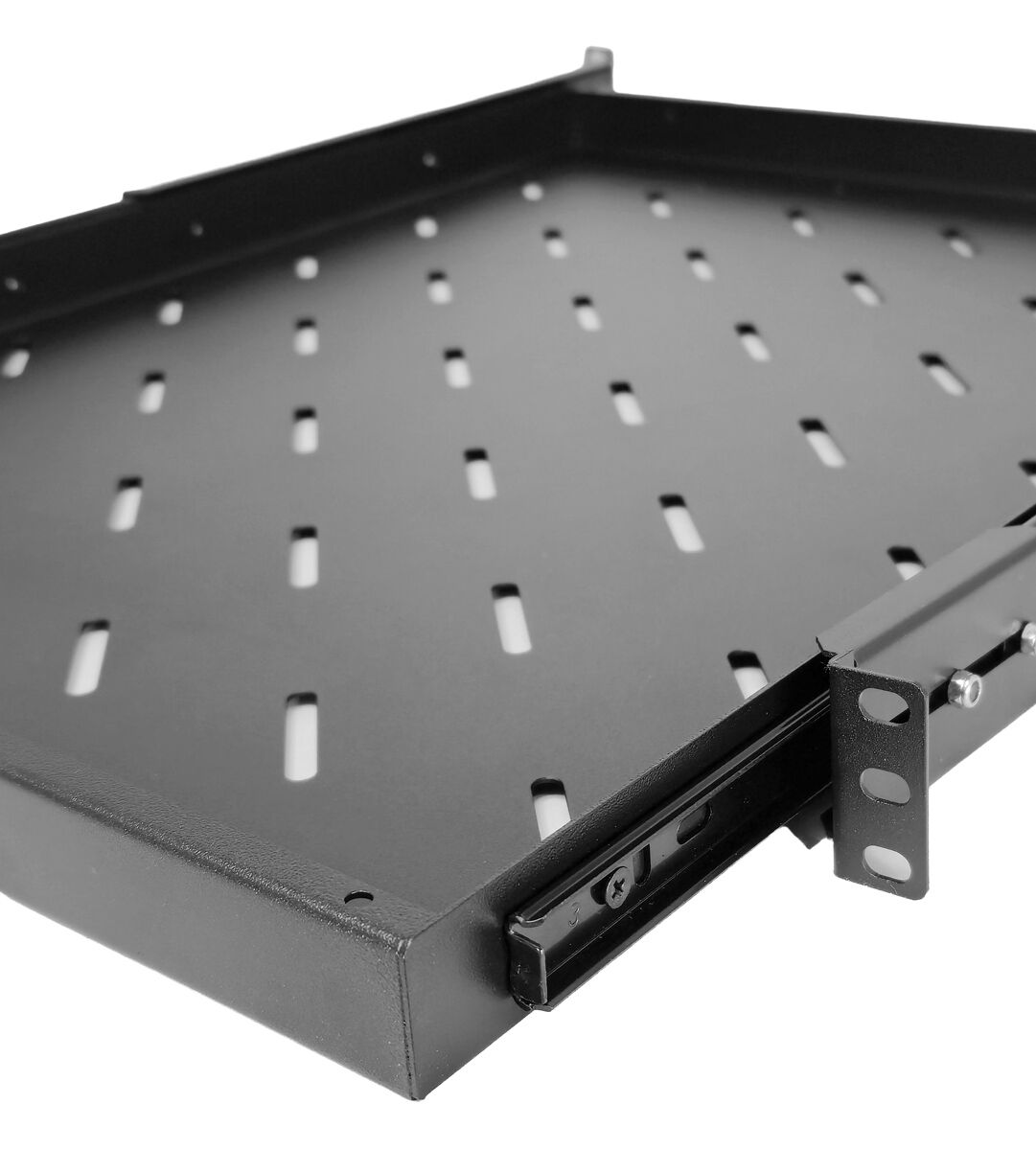 POWERTECH πτυσσόμενο ράφι για rack 19" NETW-0041, βάθος 570mm, μαύρο - Image 3