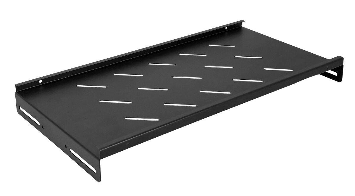POWERTECH σταθερό ράφι για rack 19" NETW-0042, βάθος 250mm, μαύρο - Image 2